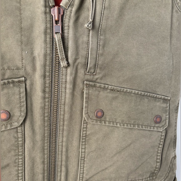NWT women’s Duluth Trading Olive Green Utility Canvas Vest xs - Picture 7 of 10